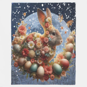 Osterhase Blossom Bunny Fleecedecke