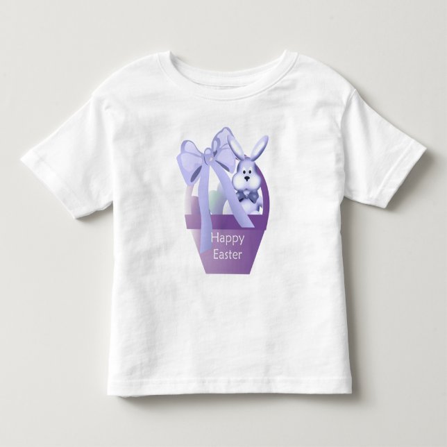 Osterhase Bunny Basket Boys Frohe Ostern T - Shirt (Vorderseite)