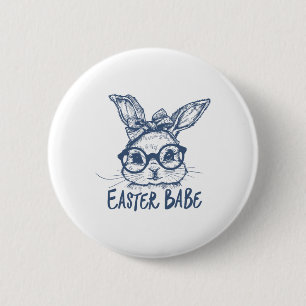 Osterhase Bybe Frohe Ostern Button