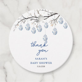 Osterhase Chinoiserie Babydusche Geschenkanhänger