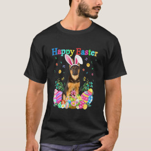 Osterhase Deutscher Schäferhund mit Ostereiern  T-Shirt