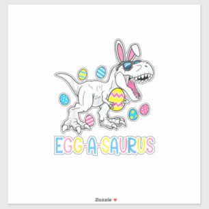 Osterhase Dinosaurier Ei A Saurus TRex Kinder Jung Aufkleber