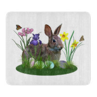 Osterhase, Eier und Frühlings-Blumen