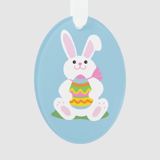 Osterhase| Eierbaum Ornament (Vorderseite)