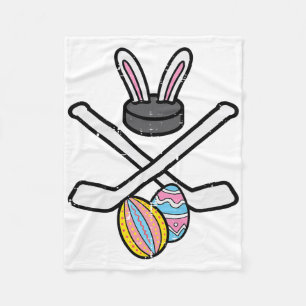 Osterhase Eishockey Lustiger Sport Torwart Männer Fleecedecke