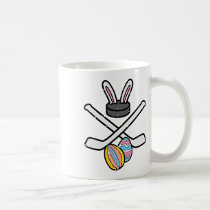 Osterhase Eishockey Lustiger Sport Torwart Männer Kaffeetasse