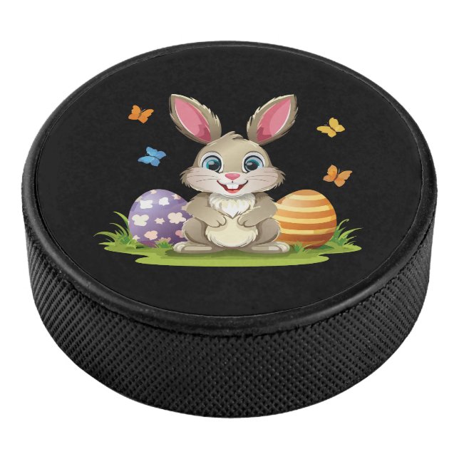 Osterhase Eishockey Puck (3/4)