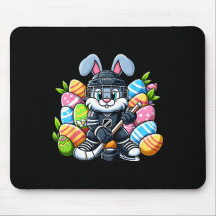 Osterhase Eishockey Spieler Liebhaber Jungen Mädch Mousepad