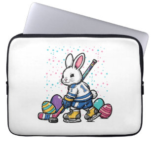 Osterhase Eishockeyspieler Eier Hase Jungen Ki Laptopschutzhülle