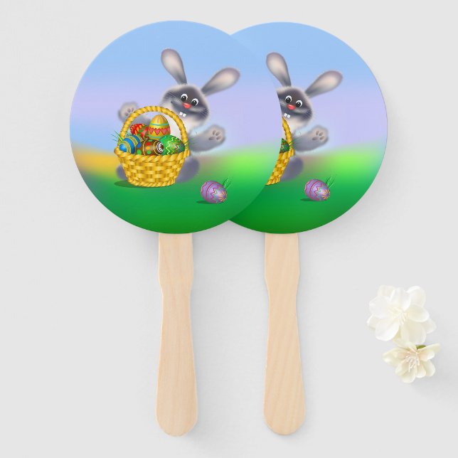 Osterhase Fächer (Vorne und Hinten)