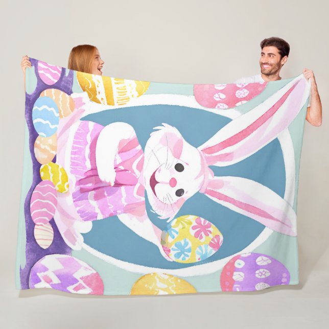 Osterhase Fleecedecke (Beispiel)