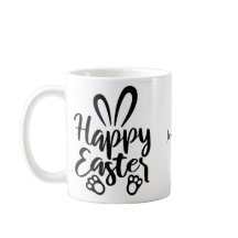 Osterhase Foto Schwarz-Weiß-Tasse anpassen