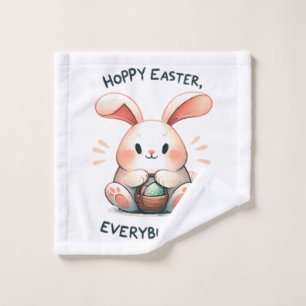 Osterhase Frohe Ostern, alle Häschen! Waschlappen
