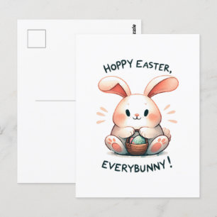 Osterhase Frohe Ostern, alle Hasen! Postkarte