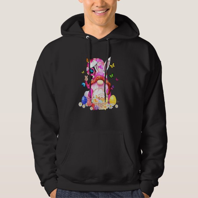 Osterhase Frühlingsbrunnen Ostereier Jagen und B Hoodie (Vorderseite)