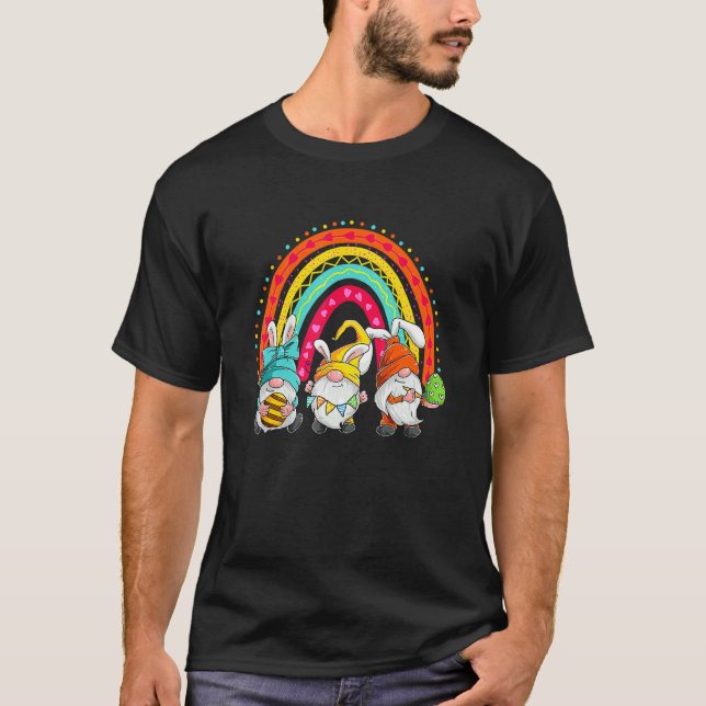 Osterhase Frühlingsbrunnen Ostereier Jagen und B T-Shirt (Vorderseite)
