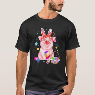 Osterhase Frühlingsschwanz Wildschweineier Jagdkor T-Shirt