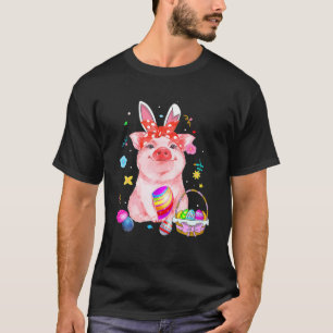 Osterhase Frühlingsschwanz Wildschweineier Jagdkor T-Shirt