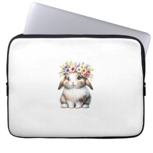 Osterhase für Frauen Mädchen - Osterhase Blumen Laptopschutzhülle