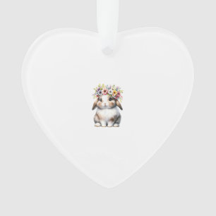 Osterhase für Frauen Mädchen - Osterhase Blumen Ornament