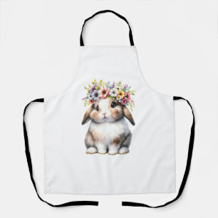 Osterhase für Frauen Mädchen - Osterhase Blumen Schürze
