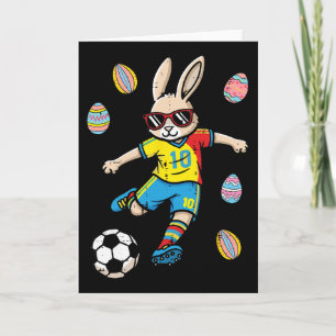 Osterhase Fußball Kick Hase Fußll Jungen Kinder J Karte