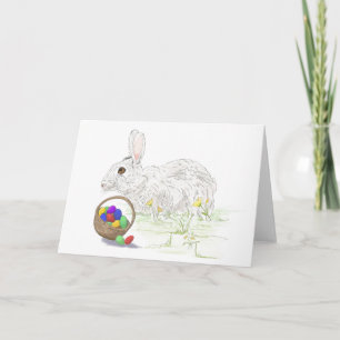 Osterhase gefaltet Grußkarte Karte