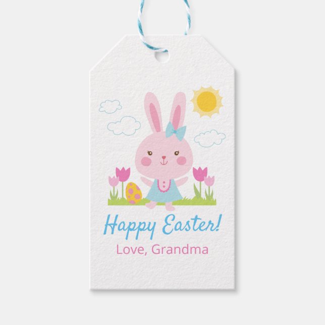 Osterhase Geschenkanhänger (Vorderseite)