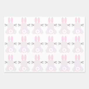 Osterhase Geschenkpapier Flachblatt-Set mit 3 Boge Set