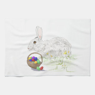 Osterhase Geschirrtuch