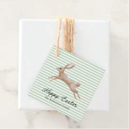 Osterhase gestreift geschenkanhänger