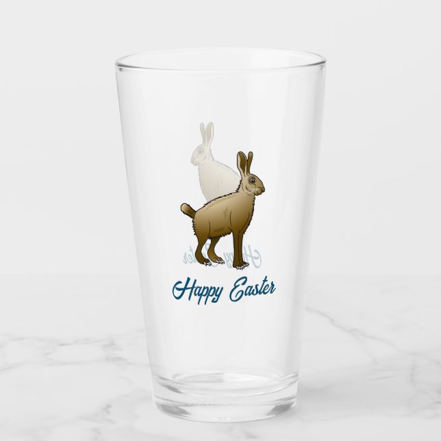 Osterhase Glas (Vorderseite)