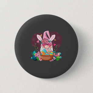 Osterhase Gnom Kaninchen Eier Jagd Frohen Ostertag Button