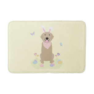 Osterhase Golden Retriever Badematte