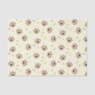 Osterhase Goldenes Retriever Muster Seidenpapier