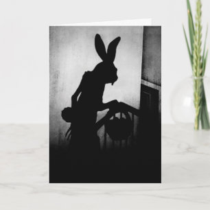Osterhase Gruseliger Schatten Karte