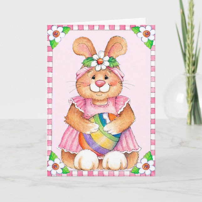 Osterhase - Grußkarte Feiertagskarte (Vorderseite)