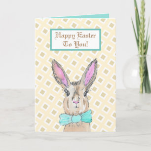 Osterhase Happy Easter Karte