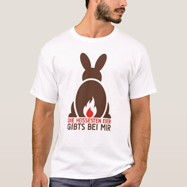 Osterhase_heisseEier T-Shirt (Vorderseite)