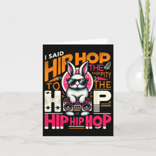 Osterhase Hip Hop Hippity Lustige Frauen Mädchen K Karte