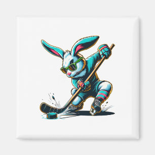 Osterhase Hockey Spieler Hase Ei Männer Frauen Bo Magnet