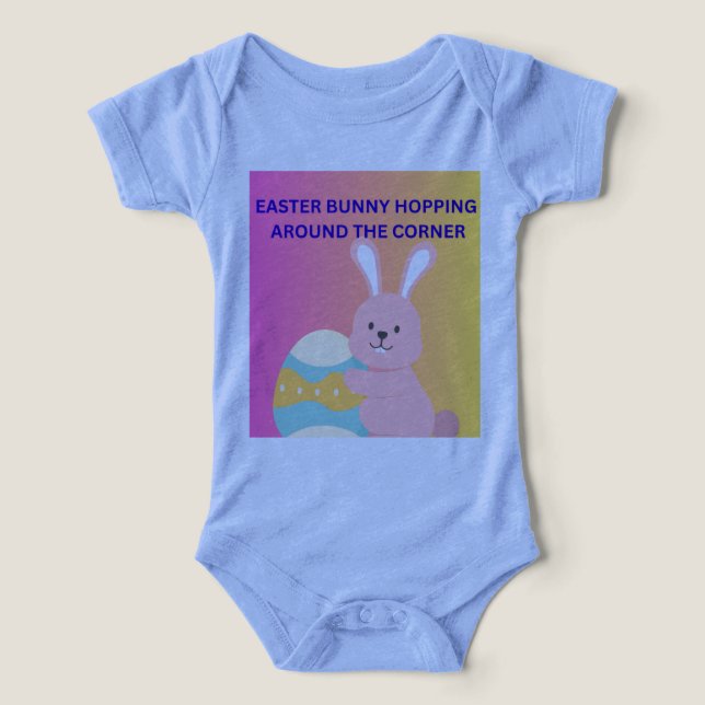 Osterhase hoppelt um die Ecke (Design Vorderseite)