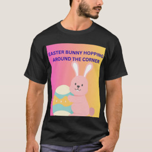 Osterhase hoppelt um die Ecke T-Shirt