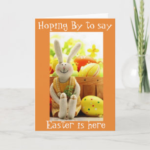 ***OSTERHASE*** HOPPST VORBEI, UM "LIEBE UND LECKE FEIERTAGSKARTE