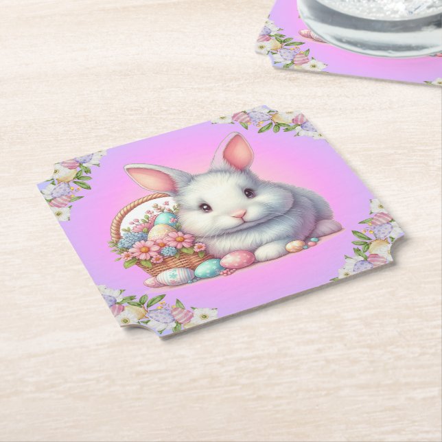 Osterhase Hübsche Pastete Untersetzer (angewinkelt)