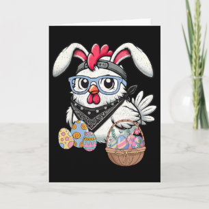Osterhase Hühner Ostereier suchen Bauernhof Jungen Karte