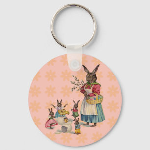 Osterhase Hühnerhase Eier Schlüsselanhänger