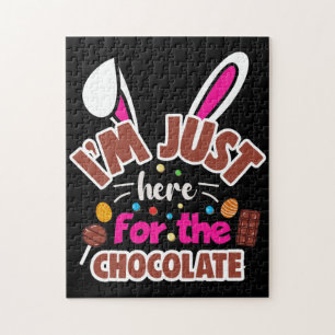 Osterhase Ich bin nur wegen der Schokolade hier