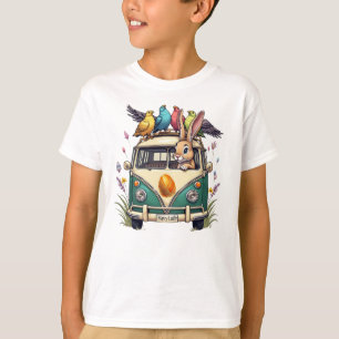 Osterhase im Bus mit Vogelfreunden - Frühjahr 2008 T-Shirt