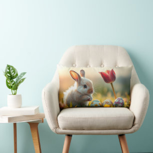Osterhase im Frühjahr Lendenkissen